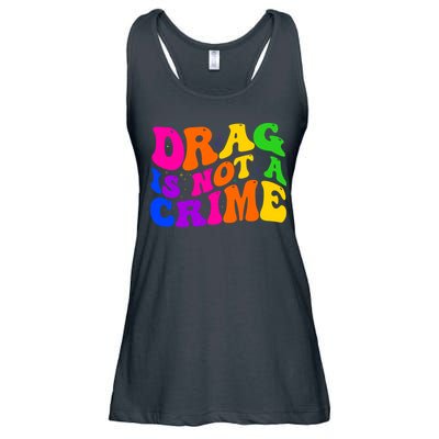 Retro 60's Drag Is Not A Crime Ladies Essential Flowy Tank