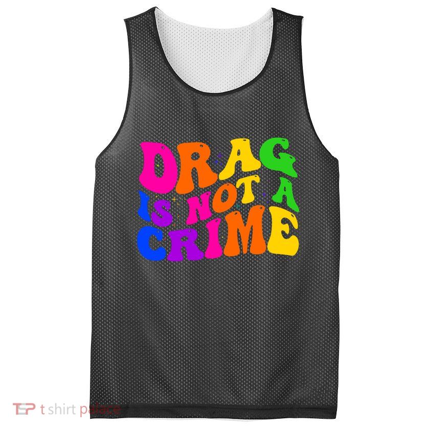 Retro 60's Drag Is Not A Crime Mesh Reversible Basketball Jersey Tank