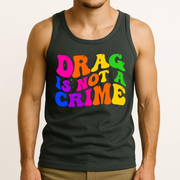Retro 60's Drag Is Not A Crime Tank Top