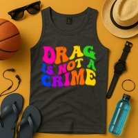 Retro 60's Drag Is Not A Crime Tank Top
