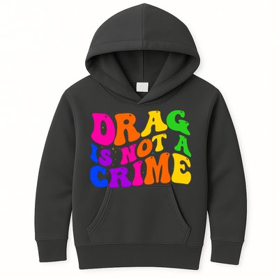 Retro 60's Drag Is Not A Crime Kids Hoodie