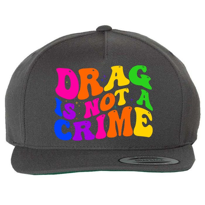 Retro 60's Drag Is Not A Crime Wool Snapback Cap