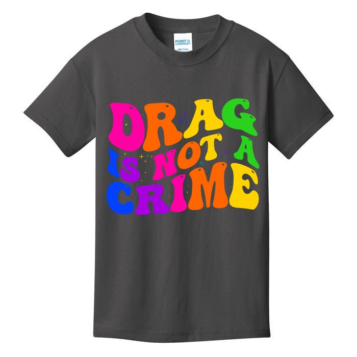 Retro 60's Drag Is Not A Crime Kids T-Shirt