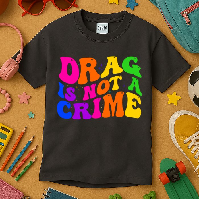 Retro 60's Drag Is Not A Crime Kids T-Shirt