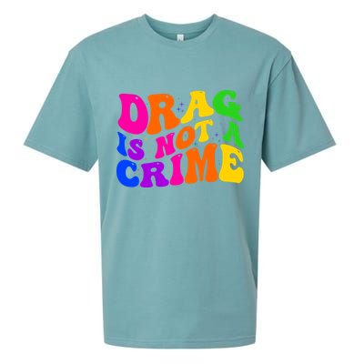 Retro 60's Drag Is Not A Crime Sueded Cloud Jersey T-Shirt