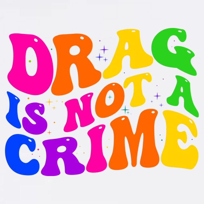 Retro 60's Drag Is Not A Crime Garment-Dyed Sweatshirt