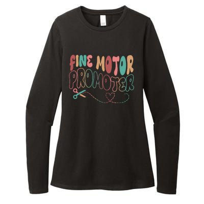 Retro 60s Fine Motor Promoter Occupational Therapy Womens CVC Long Sleeve Shirt