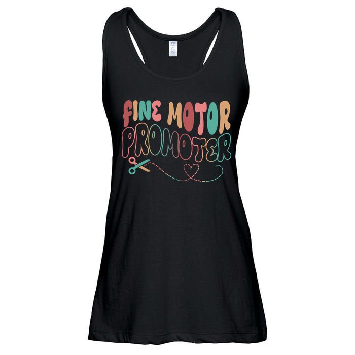 Retro 60s Fine Motor Promoter Occupational Therapy Ladies Essential Flowy Tank