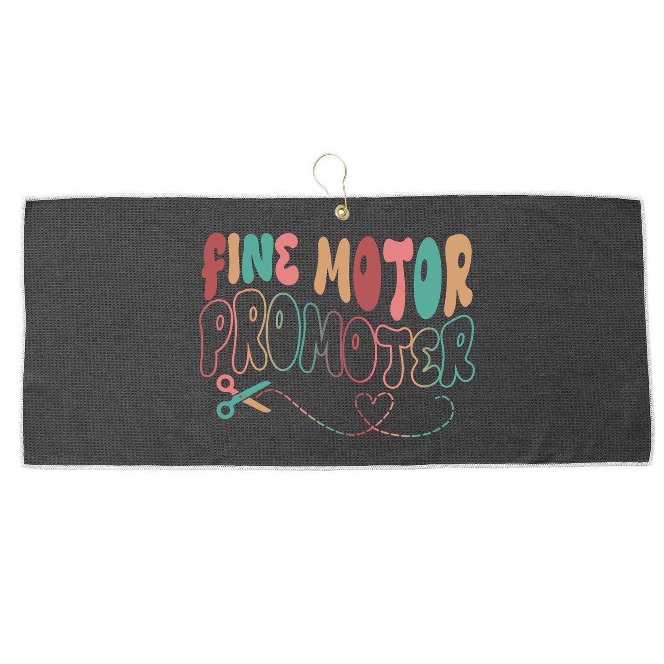 Retro 60s Fine Motor Promoter Occupational Therapy Large Microfiber Waffle Golf Towel