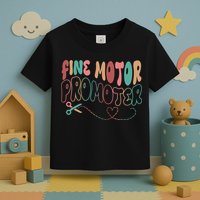 Retro 60s Fine Motor Promoter Occupational Therapy Toddler T-Shirt