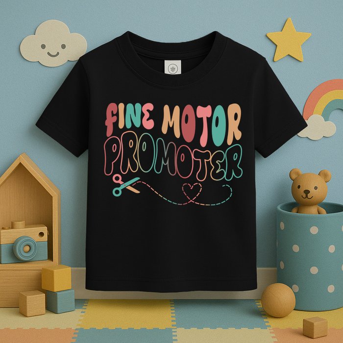Retro 60s Fine Motor Promoter Occupational Therapy Toddler T-Shirt
