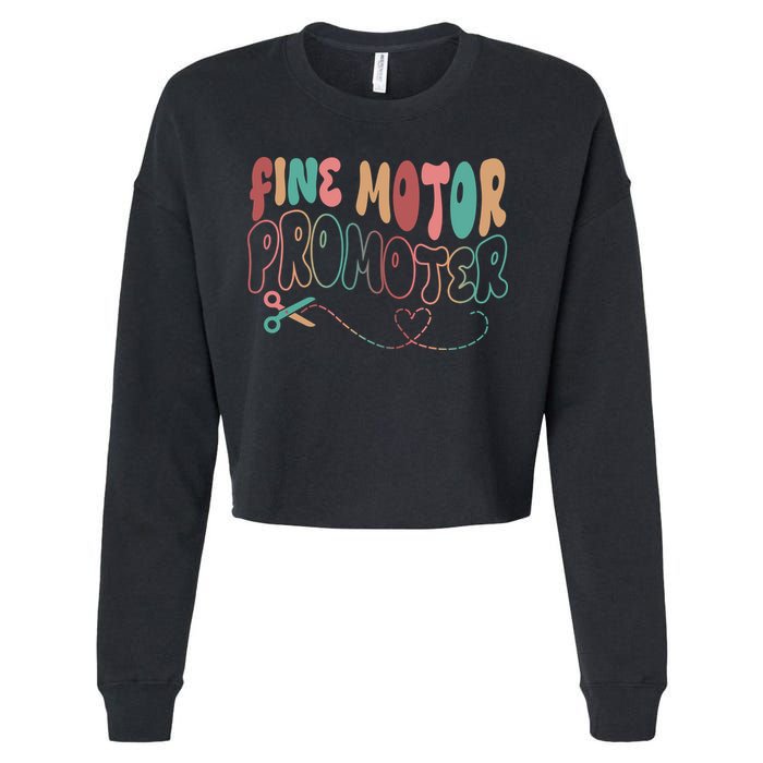 Retro 60s Fine Motor Promoter Occupational Therapy Cropped Pullover Crew