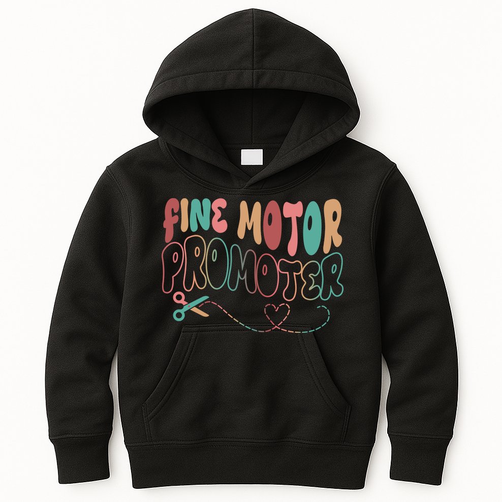 Retro 60s Fine Motor Promoter Occupational Therapy Kids Hoodie