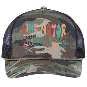 Retro 60s Fine Motor Promoter Occupational Therapy Retro Rope Trucker Hat Cap