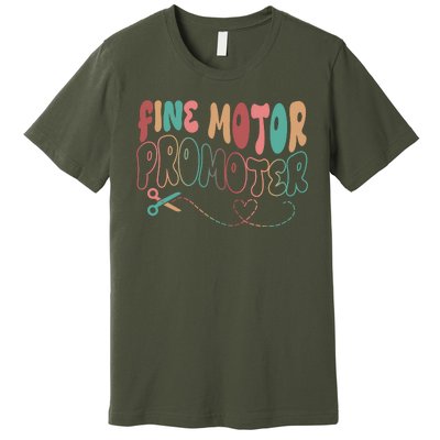 Retro 60s Fine Motor Promoter Occupational Therapy Premium T-Shirt