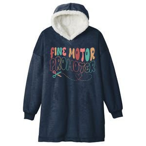 Retro 60s Fine Motor Promoter Occupational Therapy Hooded Wearable Blanket