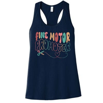 Retro 60s Fine Motor Promoter Occupational Therapy Women's Racerback Tank