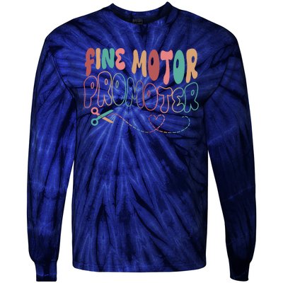 Retro 60s Fine Motor Promoter Occupational Therapy Tie-Dye Long Sleeve Shirt