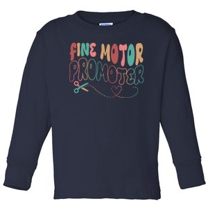 Retro 60s Fine Motor Promoter Occupational Therapy Toddler Long Sleeve Shirt