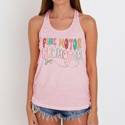 Retro 60s Fine Motor Promoter Occupational Therapy Women's Knotted Racerback Tank