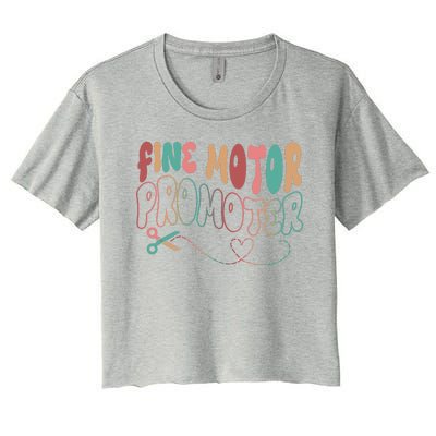 Retro 60s Fine Motor Promoter Occupational Therapy Women's Crop Top Tee