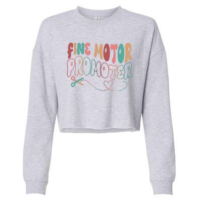 Retro 60s Fine Motor Promoter Occupational Therapy Cropped Pullover Crew