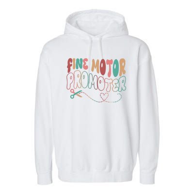 Retro 60s Fine Motor Promoter Occupational Therapy Garment-Dyed Fleece Hoodie