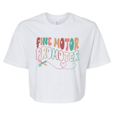 Retro 60s Fine Motor Promoter Occupational Therapy Bella+Canvas Jersey Crop Tee