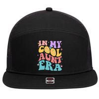 Retro 60s Hippie In My Cool Aunt Era 7 Panel Mesh Trucker Snapback Hat