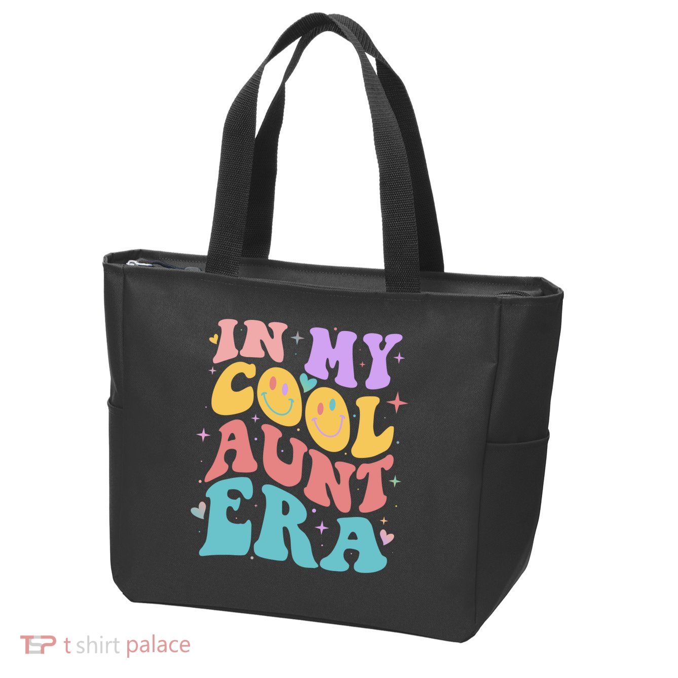 Retro 60s Hippie In My Cool Aunt Era Zip Tote Bag