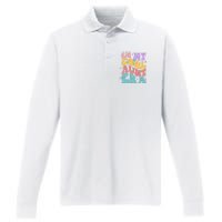 Retro 60s Hippie In My Cool Aunt Era Performance Long Sleeve Polo