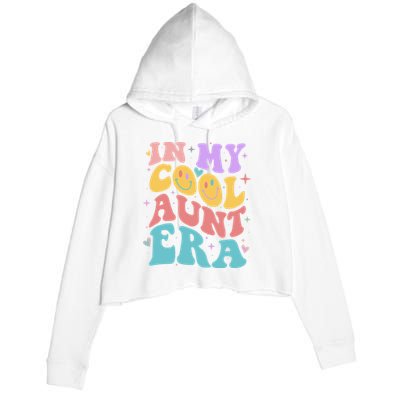 Retro 60s Hippie In My Cool Aunt Era Crop Fleece Hoodie