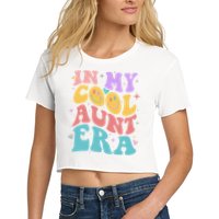 Retro 60s Hippie In My Cool Aunt Era Crop Top