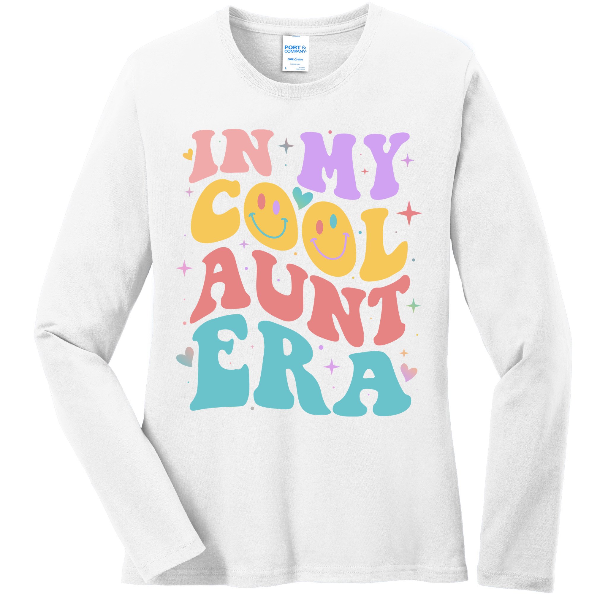 Retro 60s Hippie In My Cool Aunt Era Ladies Long Sleeve Shirt