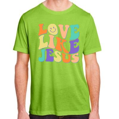 Retro 60s Love Like Jesus Adult ChromaSoft Performance T-Shirt