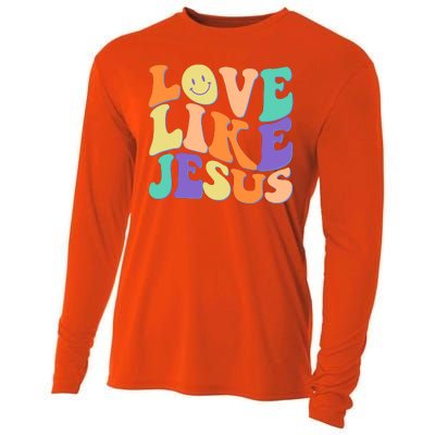 Retro 60s Love Like Jesus Cooling Performance Long Sleeve Crew