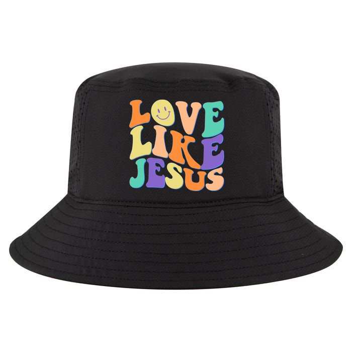 Retro 60s Love Like Jesus Cool Comfort Performance Bucket Hat