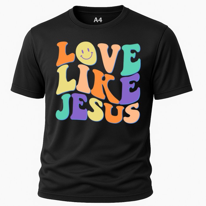 Retro 60s Love Like Jesus Cooling Performance Crew T-Shirt