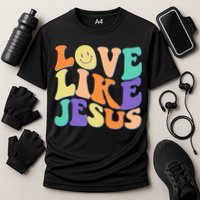 Retro 60s Love Like Jesus Cooling Performance Crew T-Shirt