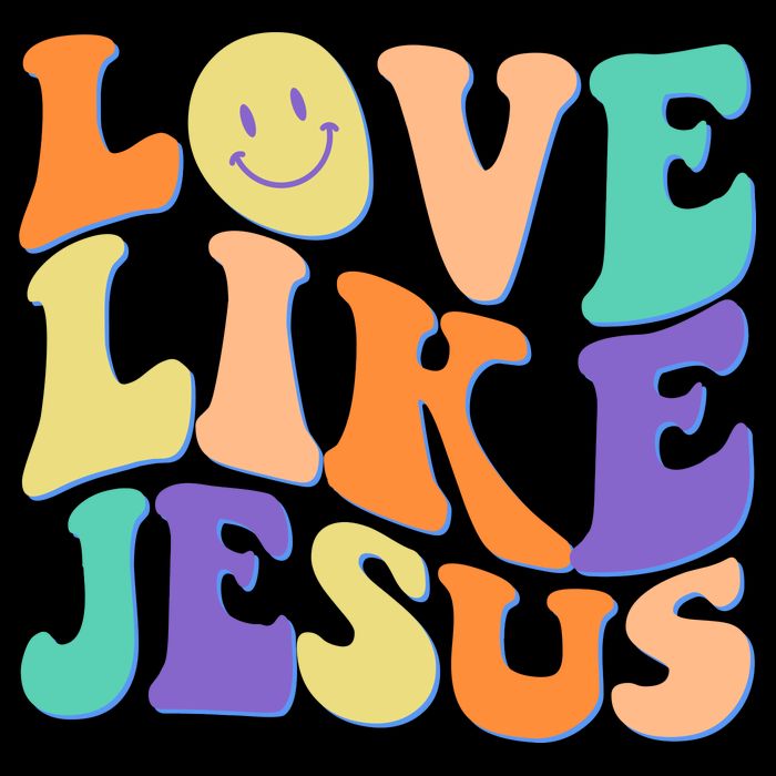 Retro 60s Love Like Jesus Cooling Performance Crew T-Shirt