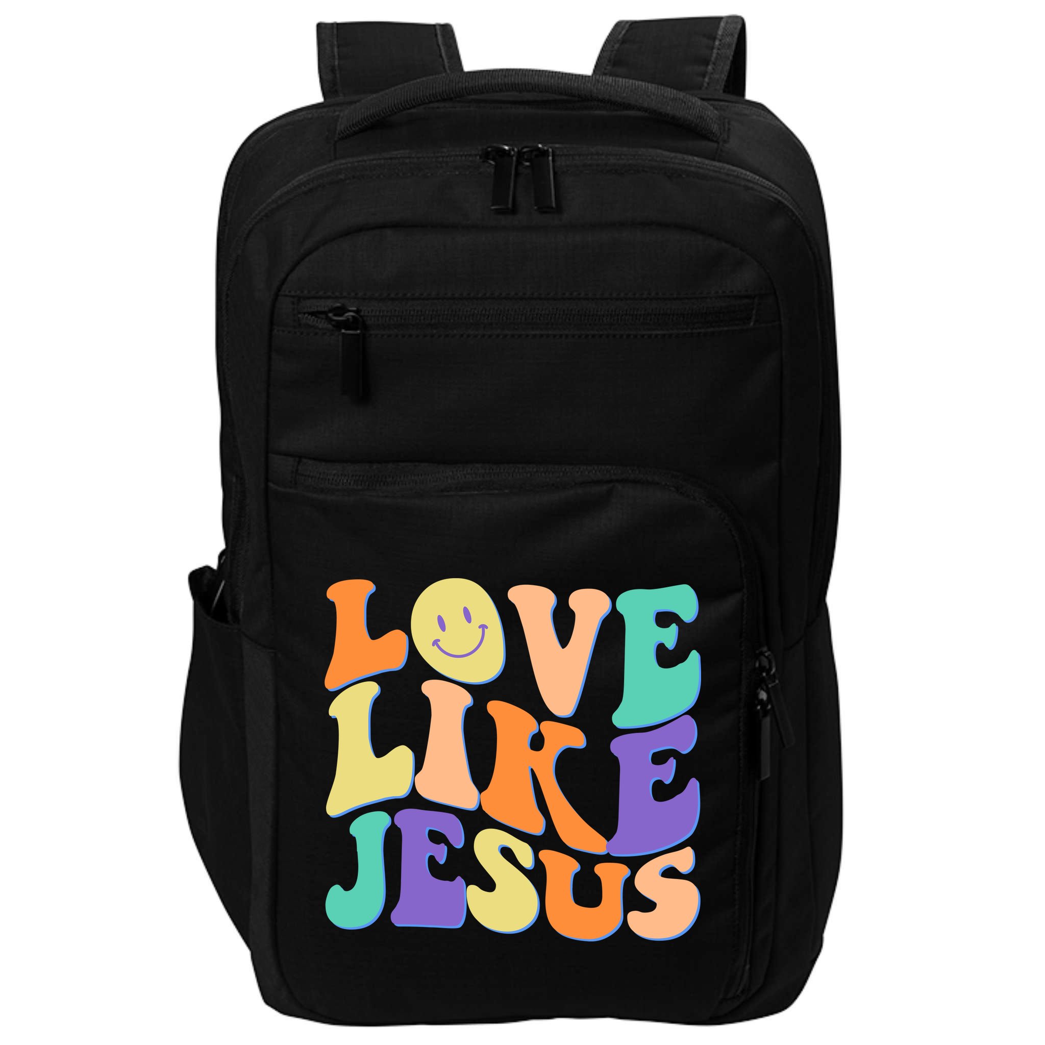 Retro 60s Love Like Jesus Impact Tech Backpack