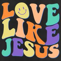 Retro 60s Love Like Jesus Adult Drive Performance Visor