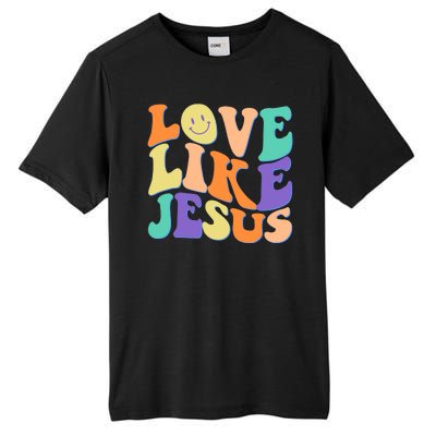 Retro 60s Love Like Jesus Tall Fusion ChromaSoft Performance T-Shirt