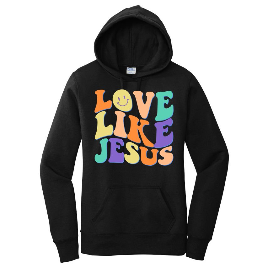 Retro 60s Love Like Jesus Women's Pullover Hoodie