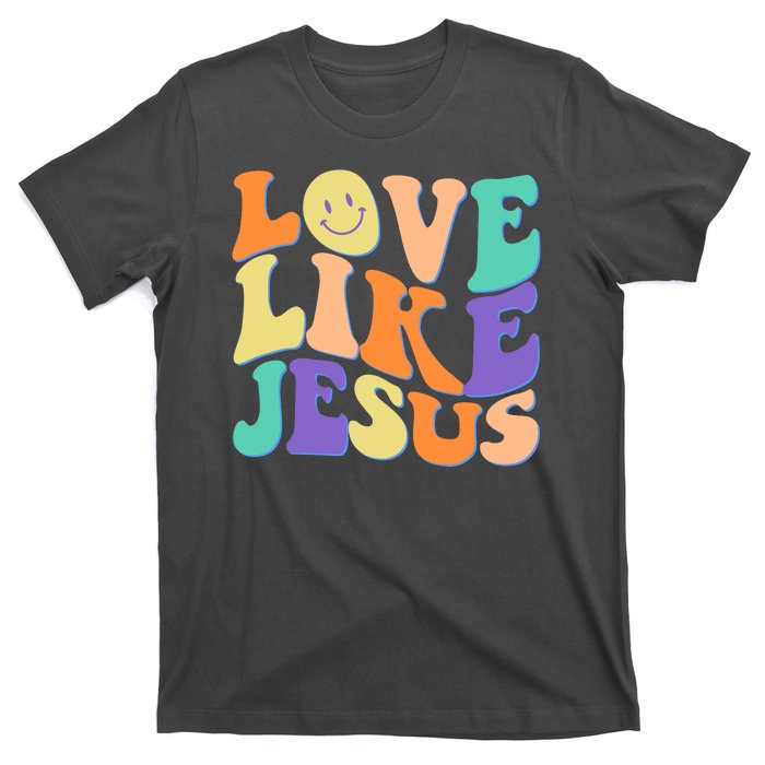 Retro 60s Love Like Jesus T-Shirt