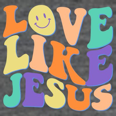 Retro 60s Love Like Jesus T-Shirt