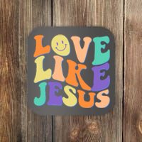 Retro 60s Love Like Jesus Coaster