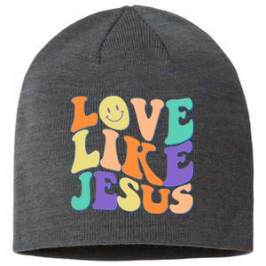 Retro 60s Love Like Jesus Sustainable Beanie