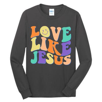 Retro 60s Love Like Jesus Tall Long Sleeve T-Shirt