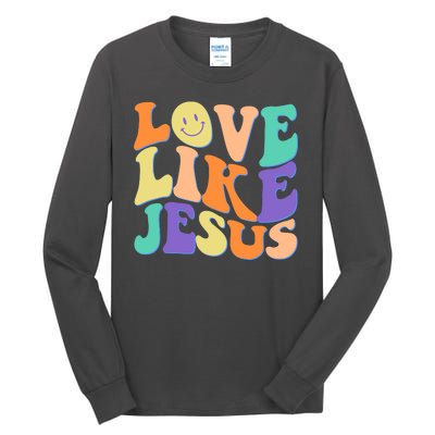 Retro 60s Love Like Jesus Tall Long Sleeve T-Shirt